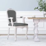 vidaXL Chaise à manger gris foncé 62x59 5x100 5 cm tissu