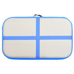 vidaXL Tapis gonflable de gymnastique avec pompe 60x100x15 cm PVC Bleu