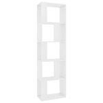 vidaXL Bibliothèque/Séparateur de pièce Blanc 45x24x159 cm Aggloméré