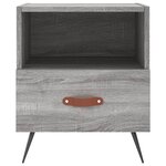 vidaXL Table de chevet gris sonoma 40x35x47 5 cm bois d’ingénierie
