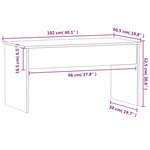 vidaXL Table basse Blanc brillant 102x50 5x52 5 cm Bois d'ingénierie
