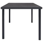 vidaXL Mobilier de salle à manger d'extérieur 5 Pièces Acier Anthracite