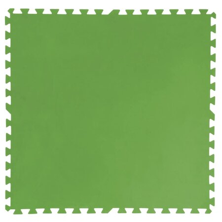 Bestway bâche de sol de piscine 8 pièces 81x81 cm vert