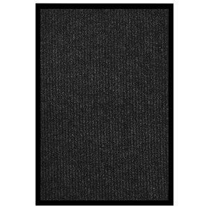 vidaXL Paillasson rayé Anthracite 80x120 cm