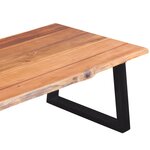 vidaXL Table basse Bois d'acacia massif 110 x 60 x 40 cm