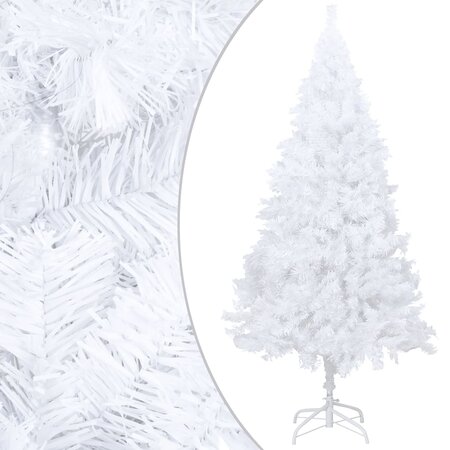 vidaXL Arbre de Noël artificiel avec branches épaisses blanc 120cm PVC