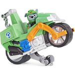 Pat patrouille - vehicule + figurine amovible rocky moto pups paw patrol - moto rétrofriction - 6060545 - jouet enfant 3 ans et +