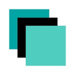 3 vinyles permanents 91 x 33 cm - menthe  noir  aqua