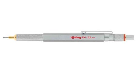 Porte-mines 800 Métal Massif 0,5 mm Argent ROTRING