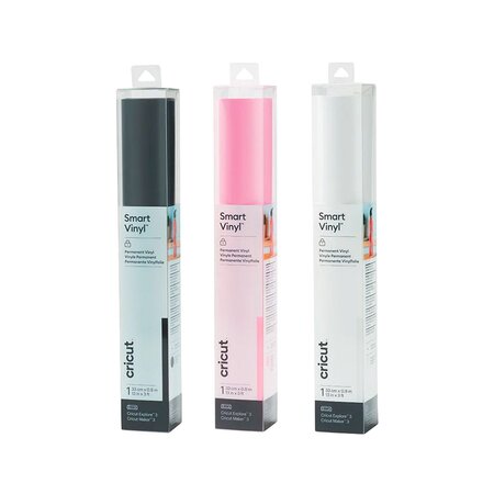3 vinyles permanents 91 x 33 cm - noir  blanc  rose clair