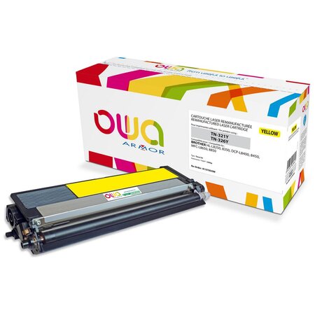 Toner remanufacturé compatible Brother TN321 TN326 Jaune