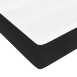 vidaXL Lit à sommier tapissier et matelas Noir 160x200 cm Velours