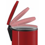 Hailo poubelle à pédale pure taille xl 44 l rouge 0545-040
