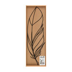 Plume décorative à fixer au mur - 90 x 27 cm
