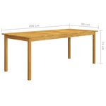 vidaXL Ensemble de salle à manger de jardin 9 Pièces Beige