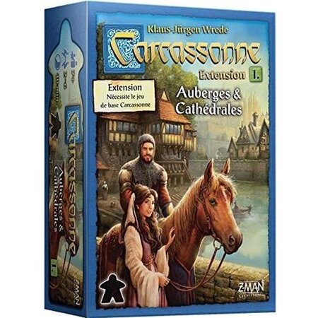 CARCASSONNE - Extension 1 Auberges Cathédrales - Nouvelle Version - Jeu de société