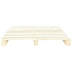 vidaXL Cadre de lit de palette Bois de pin massif 160 x 200 cm