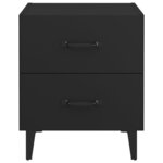 vidaXL Table de chevet Noir 40x35x47 5 cm