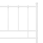 vidaXL Cadre de lit Blanc Métal 100x200 cm