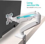 Onkron g80 wht support de bureau pour écran pc de 13 à 32 pouces blanc