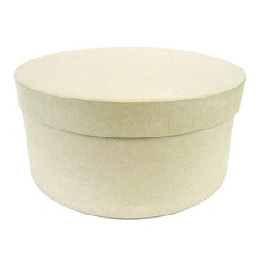 Lot 3 boîtes à chapeaux Rondes 31x16/33x16cm à décorer DÉCOPATCH
