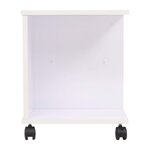 vidaXL Étagère à roulettes 50 x 35 x 42 cm Blanc