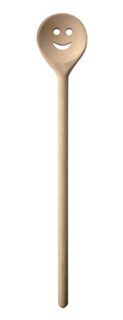 Cuillère smiley en bois