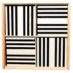 Kapla jeu de planches en bois 100 pièces noir et blanc kapl172127