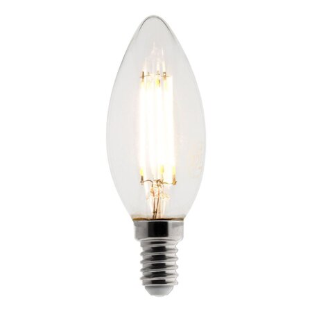 Ampoule Déco filament LED Flamme 4W E14 470lm 2700K (blanc chaud)