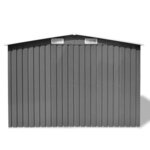 vidaXL Abri de stockage pour jardin Métal Gris 257 x 205 x 178 cm