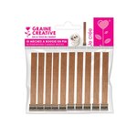 Mèches à bougie en bois Larg. 1 3 cm 10 pièces