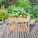 Esschert design jardinière surélevée bois clair xl