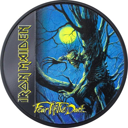 FEAR OF THE DARK Iron Maiden 1 onces argent monnaie 5 Dollars Cook Islands 2022