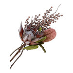 Fleurs artificielles mélange de roses 74 cm
