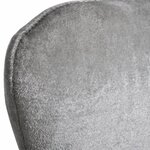 vidaXL Fauteuil en forme d’œuf Argenté