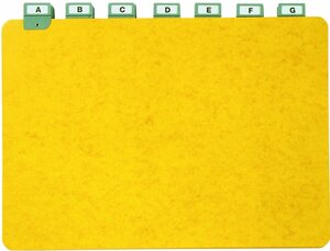 Guides pour boîte à fiches avec index alphabétique 210x297 Horizontal COUTAL