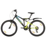 vidaXL Vélo de montagne 21 vitesses Roue de 26 pouces 49 cm Noir