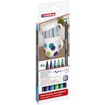 Feutre porcelaine e4200 céramique émaillée verre pointe pinceau fine 6 coloris froids edding