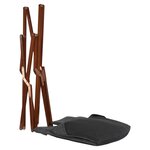 Lesli Living Chaise papillon 73x85x95 cm Gris et marron