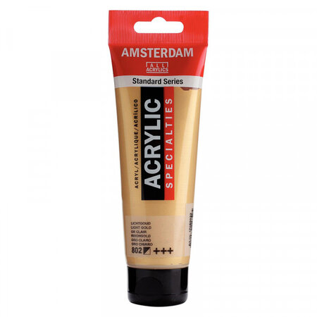 Peinture acrylique en tube - or clair - 120ml - amsterdam