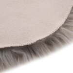 vidaXL Tapis 60 x 90 cm Peau de mouton synthétique Gris clair