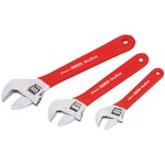 Draper Tools Jeu de clés à molette Redline 3 pièces 67634