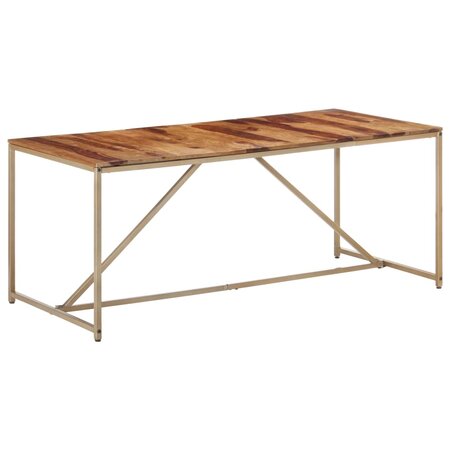 vidaXL Table de salle à manger 180x90x76 cm Bois solide