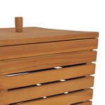 vidaXL Panier à linge 30x30x45 cm Bois de teck massif