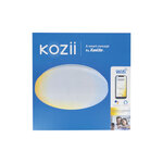 Plafonnier led connecté kozii  éclairage multi-blancs (2700 à 6500 kelvins)  rond 24w variation de couleur et luminosité