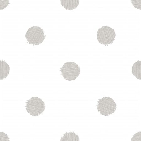 Urban Friends & Coffee Papier peint Points Blanc et gris