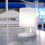 Lumisky lampe de table led sans fil lily - h 26 cm - blanc chaud