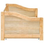 vidaXL Cadre de lit extensible Bois de pin 90x200 cm