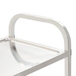 vidaXL Chariot de cuisine à 2 niveaux 95x45x83 5 cm Acier inoxydable