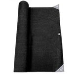 Brise vue renforcé 1.5x10 m pro noir hdpe 300gr